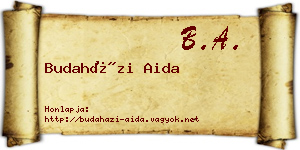 Budaházi Aida névjegykártya